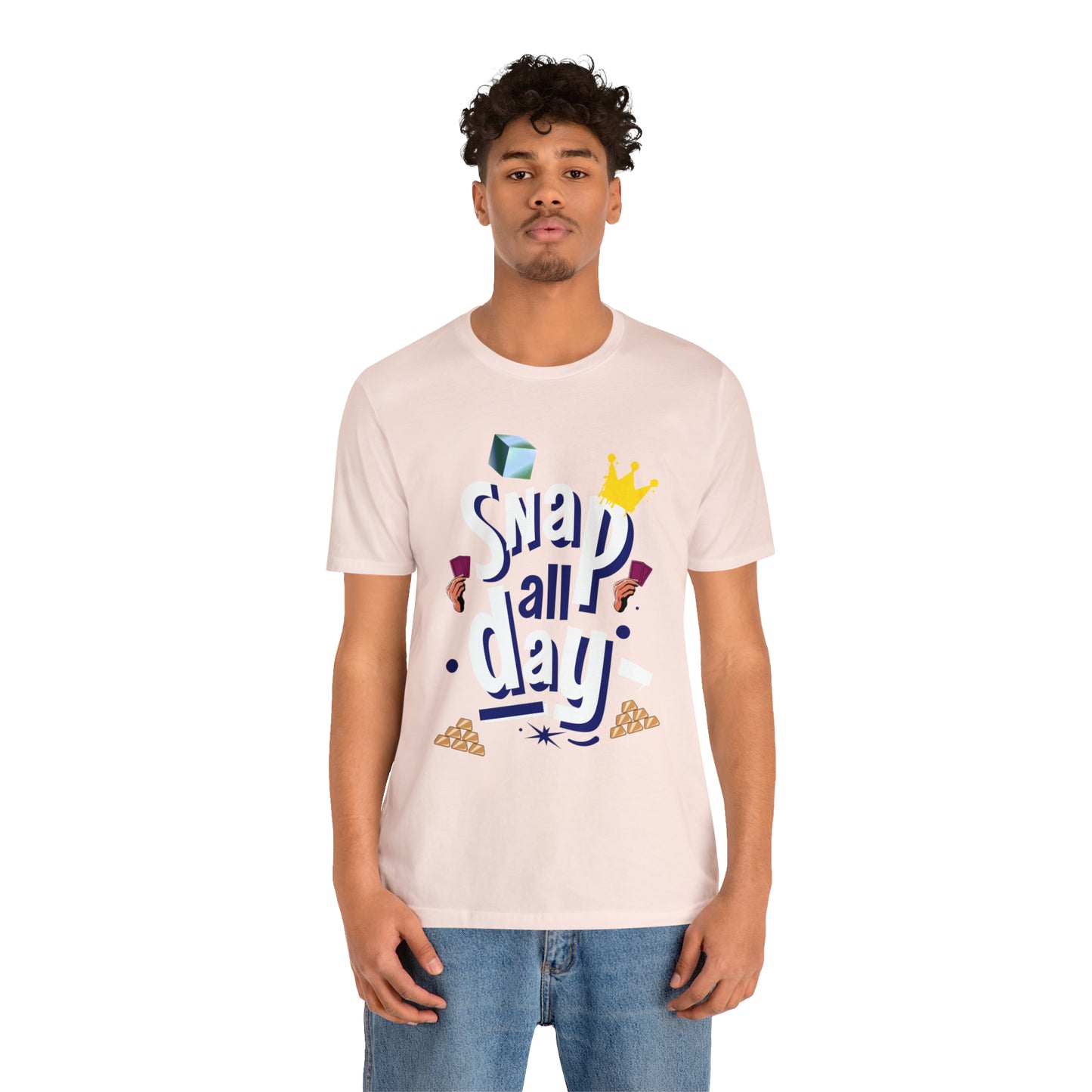 "Snap All Day" Short Sleeve Tee