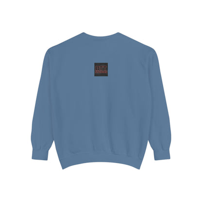 Chic Unisex Garment-Dyed Sweatshirt, Cozy Fall Fashion, Gift for Him/Her, Customizable Apparel, College Spirit Wear, Casual Streetwear