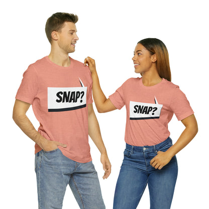 "snap?" Marvel Snap Unisex Jersey Short Sleeve Tee