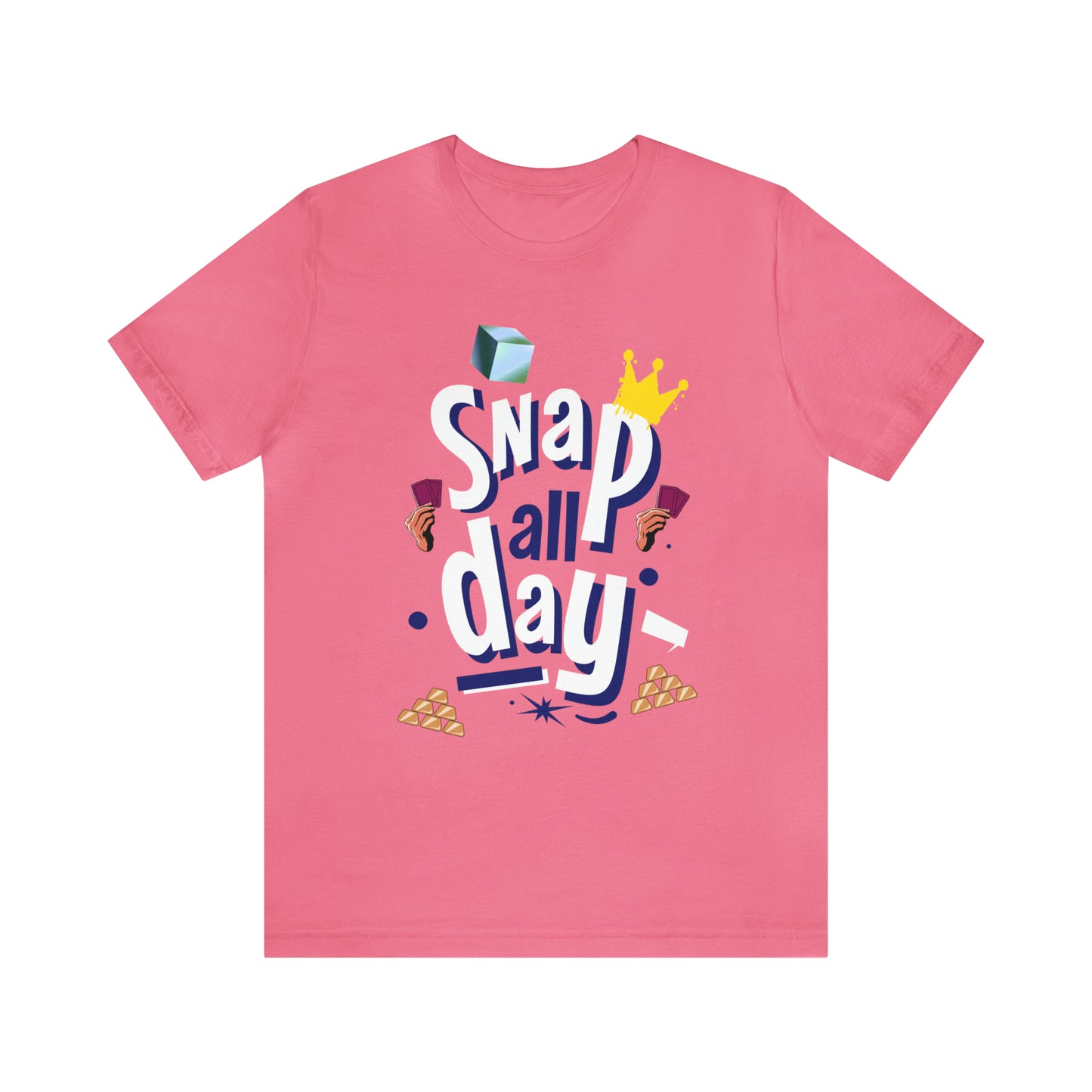 "Snap All Day" Short Sleeve Tee