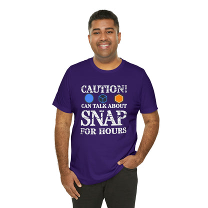 "Caution Can Snap All Day" Unisex Jersey Short Sleeve Tee