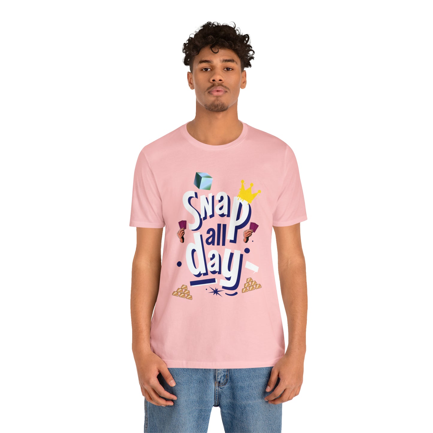 "Snap All Day" Short Sleeve Tee