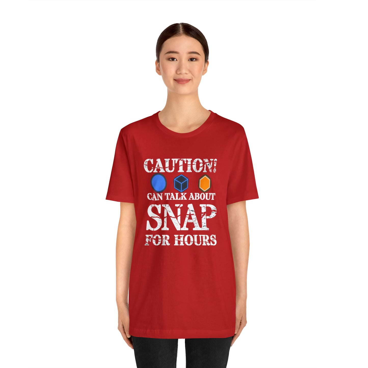 "Caution Can Snap All Day" Unisex Jersey Short Sleeve Tee