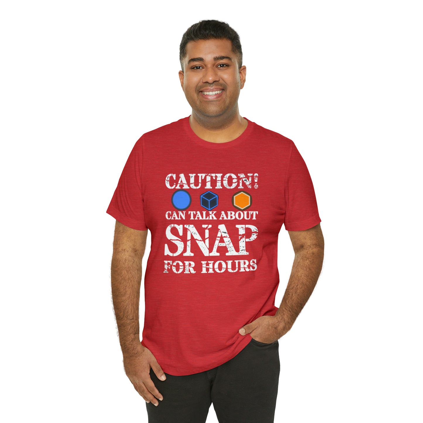 "Caution Can Snap All Day" Unisex Jersey Short Sleeve Tee