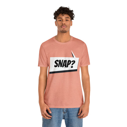 "snap?" Marvel Snap Unisex Jersey Short Sleeve Tee