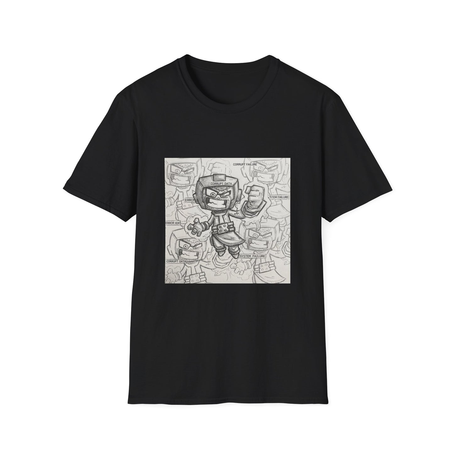 Glitch Kang — Variant Armor Tee (Pencil Sketch)
