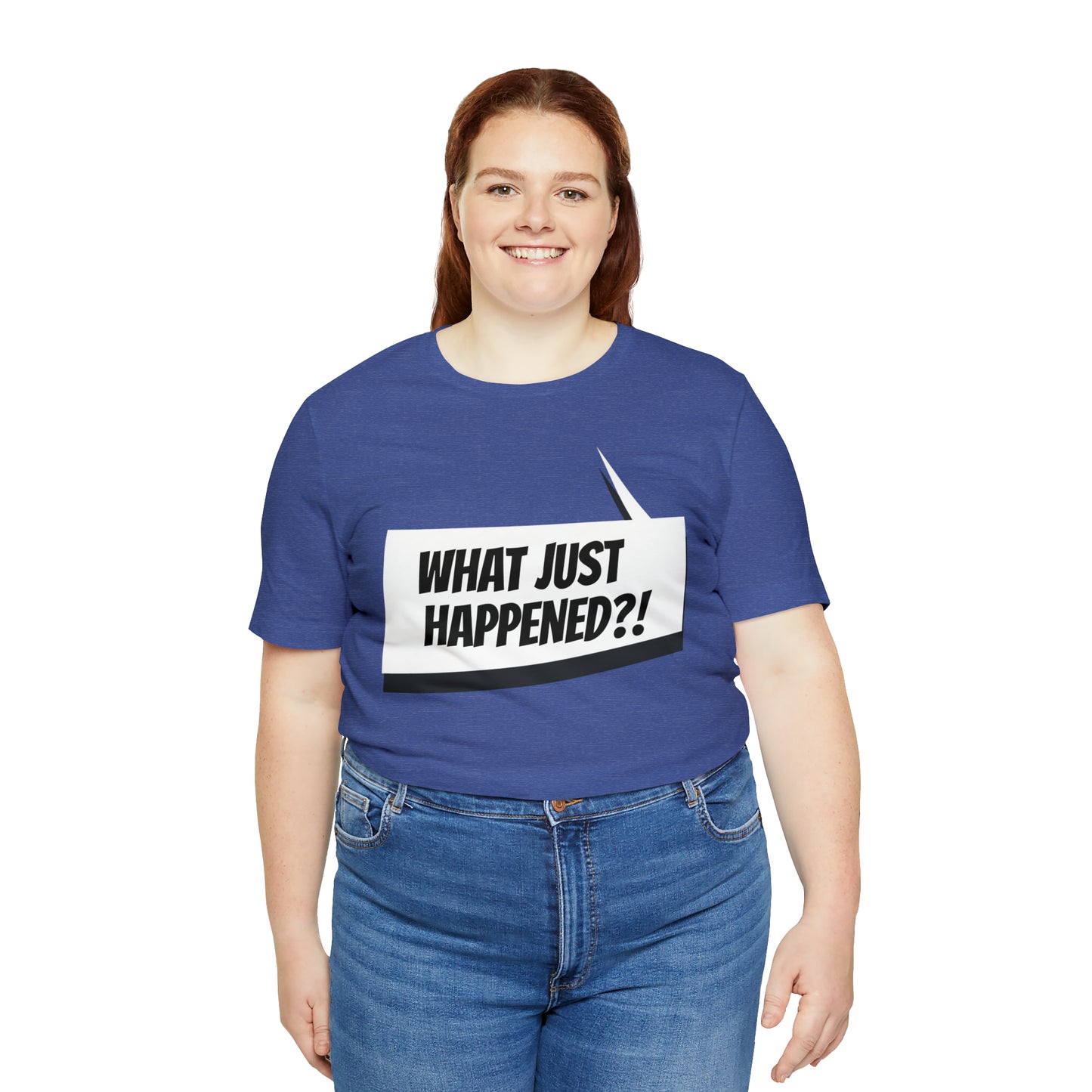 "what just happened?" Marvel Snap Unisex Jersey Short Sleeve Tee