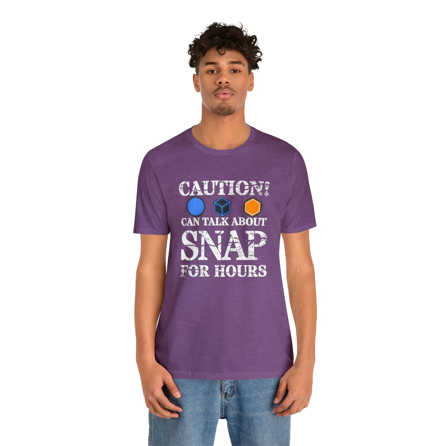 "Caution Can Snap All Day" Unisex Jersey Short Sleeve Tee