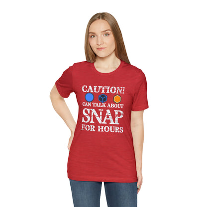 "Caution Can Snap All Day" Unisex Jersey Short Sleeve Tee