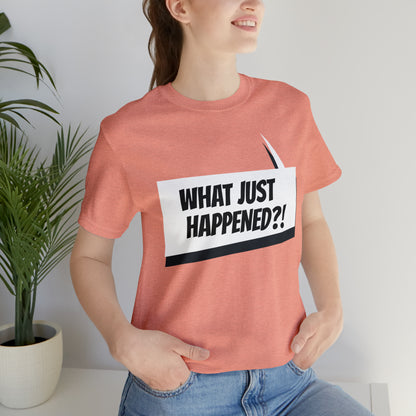 "what just happened?" Marvel Snap Unisex Jersey Short Sleeve Tee