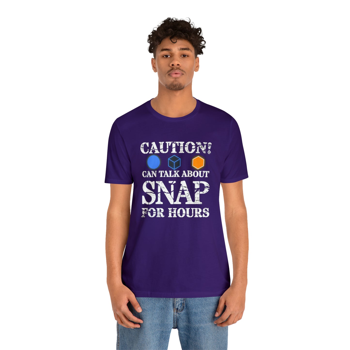 "Caution Can Snap All Day" Unisex Jersey Short Sleeve Tee