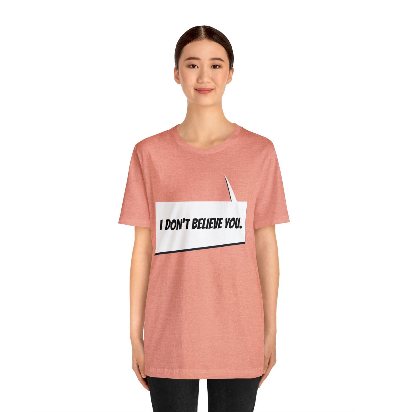 "i don't believe you" Marvel Snap Unisex Jersey Short Sleeve Tee