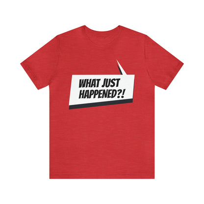 "what just happened?" Marvel Snap Unisex Jersey Short Sleeve Tee