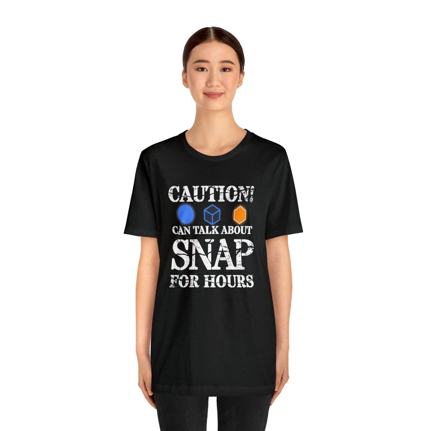 "Caution Can Snap All Day" Unisex Jersey Short Sleeve Tee