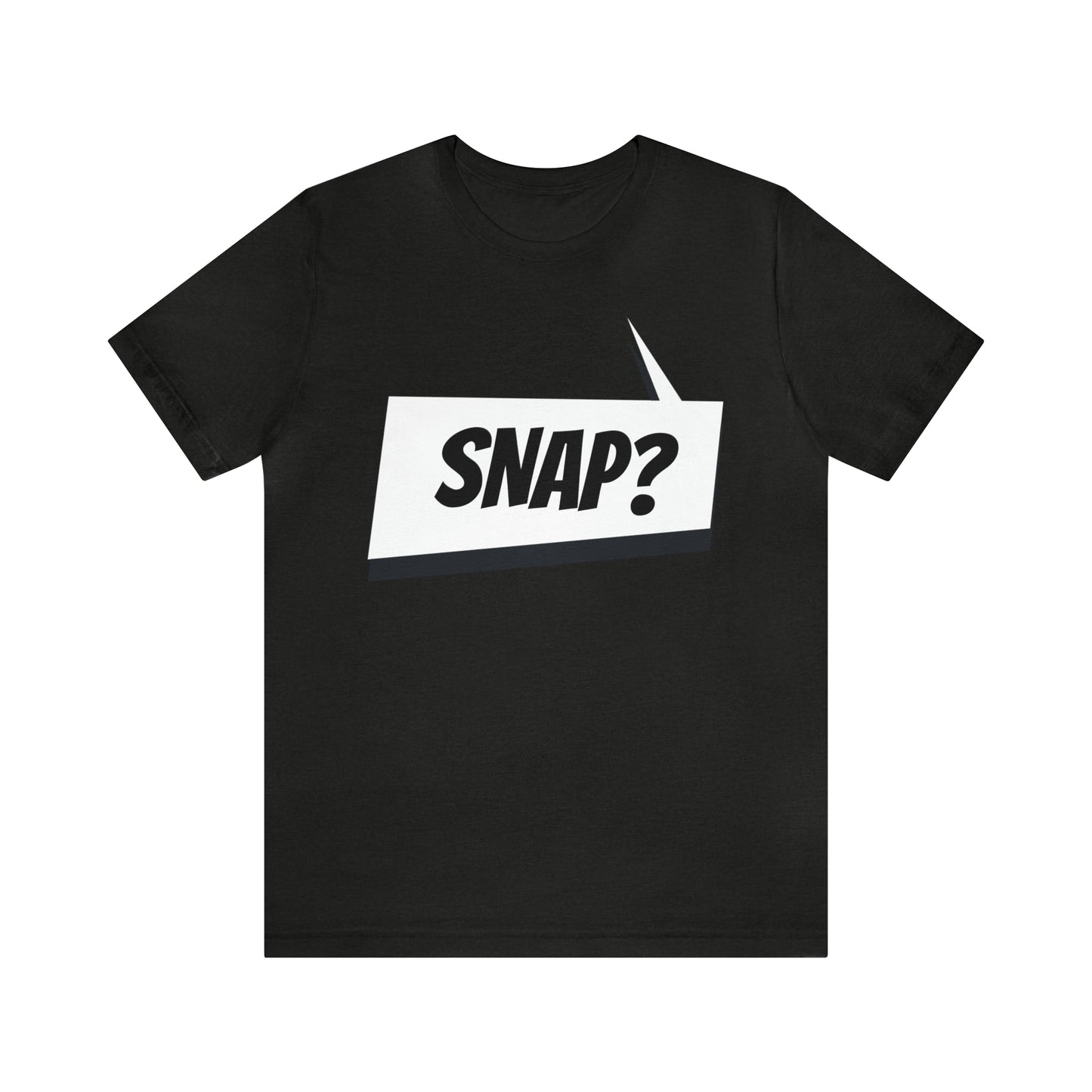 "snap?" Marvel Snap Unisex Jersey Short Sleeve Tee