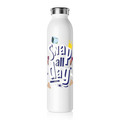 "Snap All Day" Marvel Snap Slim Water Bottle