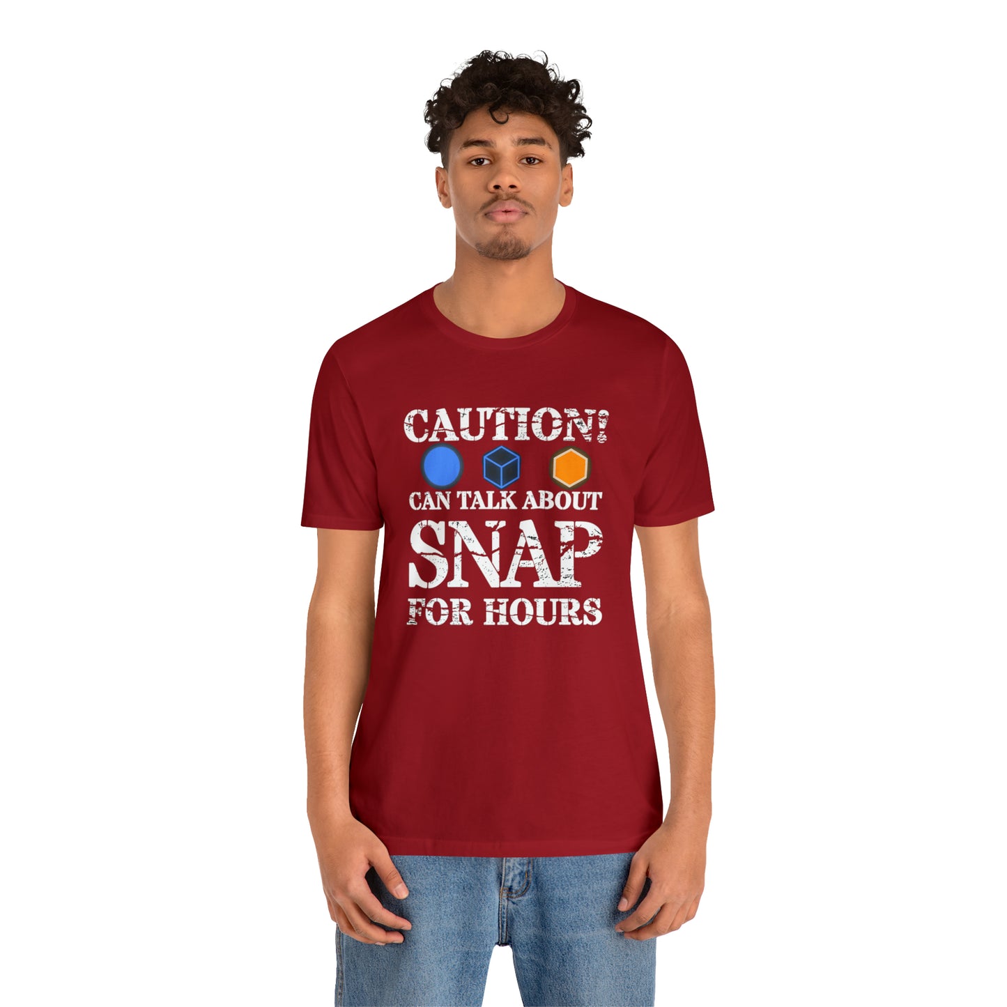 "Caution Can Snap All Day" Unisex Jersey Short Sleeve Tee