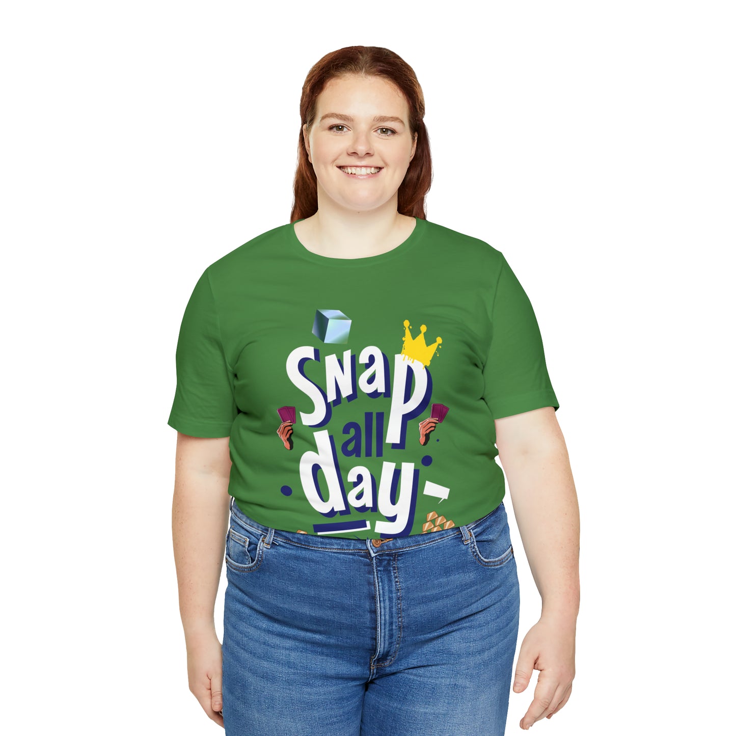 "Snap All Day" Short Sleeve Tee