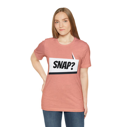 "snap?" Marvel Snap Unisex Jersey Short Sleeve Tee