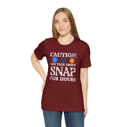 "Caution Can Snap All Day" Unisex Jersey Short Sleeve Tee