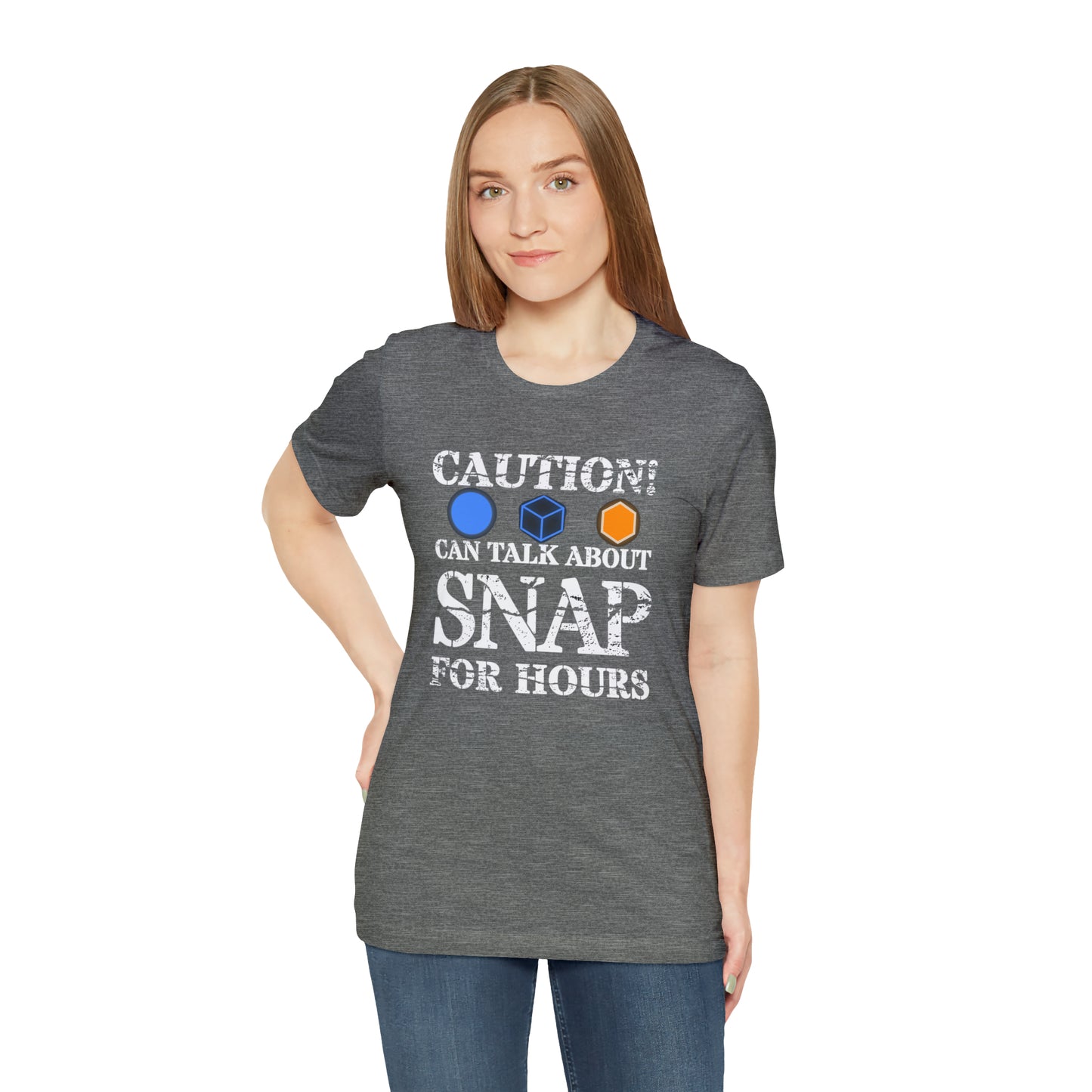 "Caution Can Snap All Day" Unisex Jersey Short Sleeve Tee