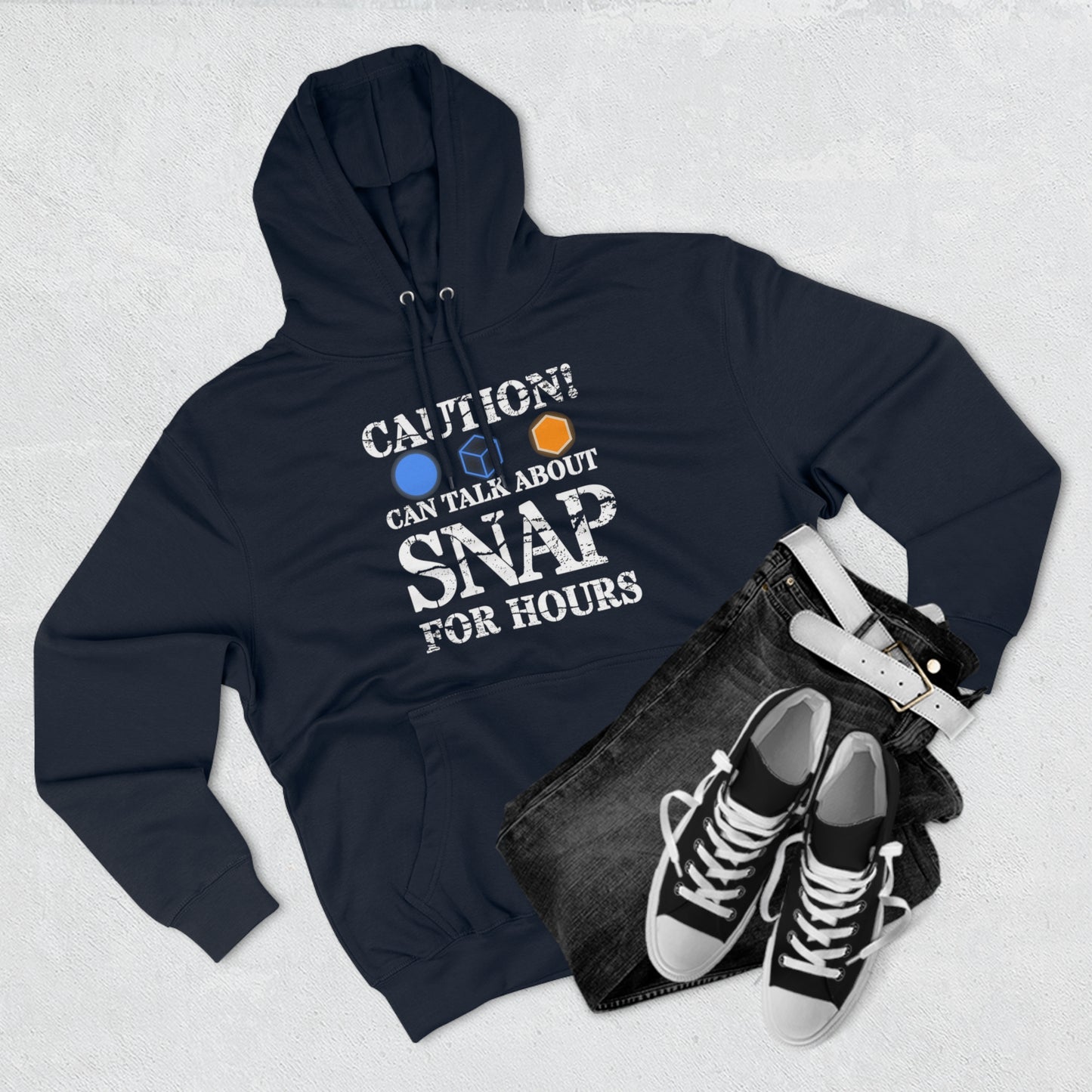 "Caution Can Snap All Day" Marvel Snap Unisex Premium Pullover Hoodie