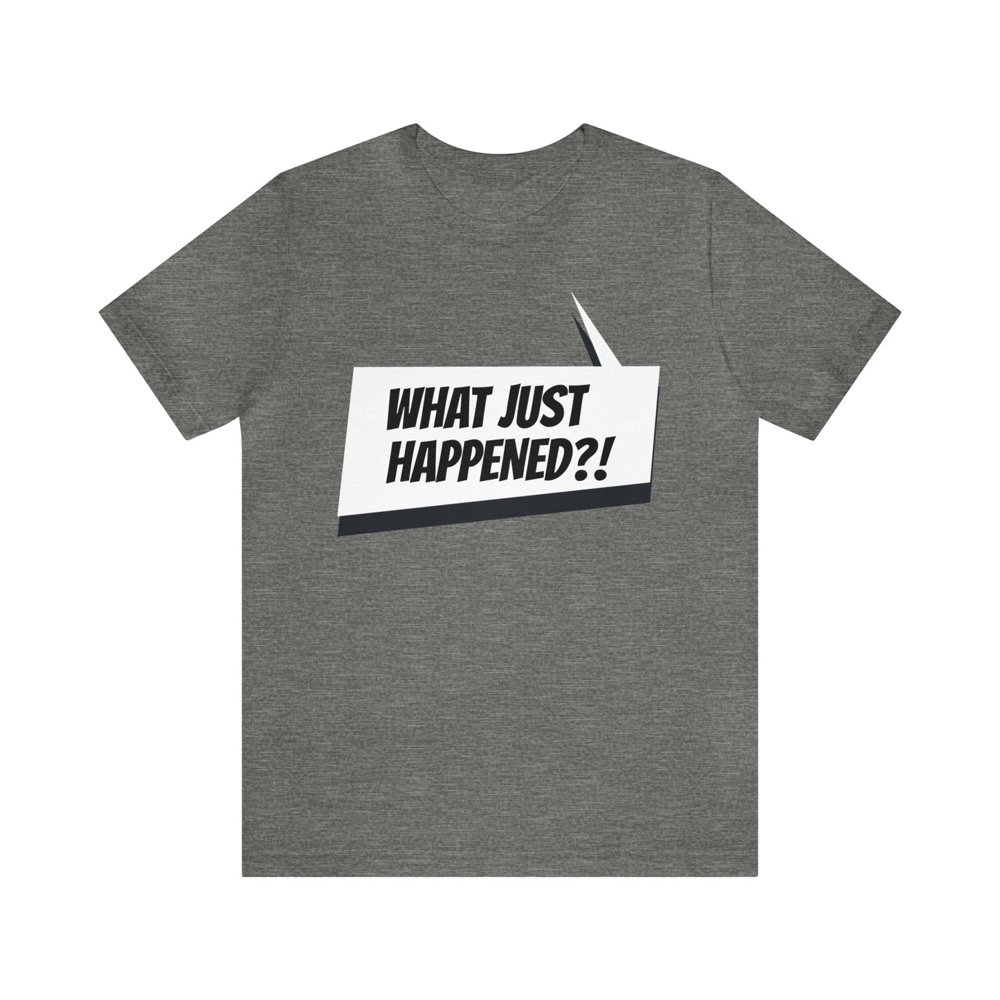 "what just happened?" Marvel Snap Unisex Jersey Short Sleeve Tee