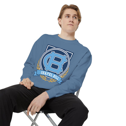 Chic Unisex Garment-Dyed Sweatshirt, Cozy Fall Fashion, Gift for Him/Her, Customizable Apparel, College Spirit Wear, Casual Streetwear