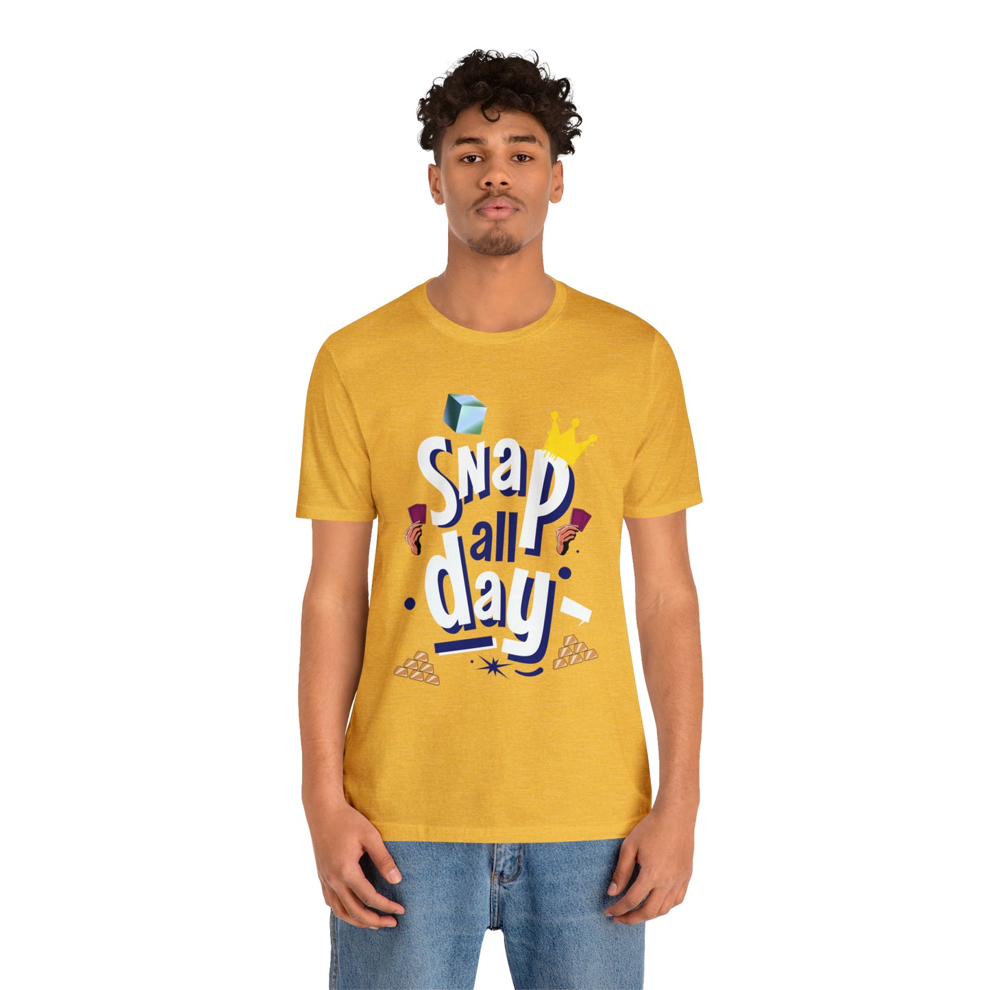 "Snap All Day" Short Sleeve Tee