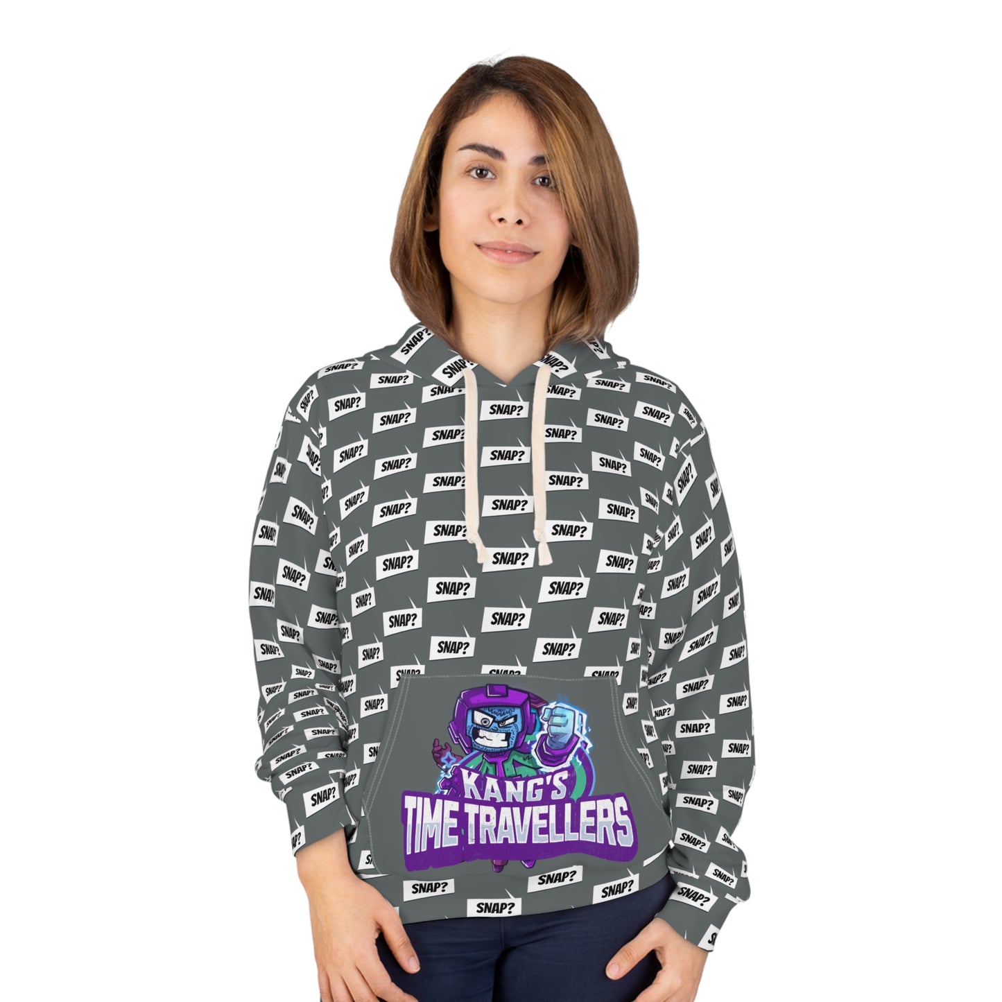 "Kang's Time Travellers Snap?" Unisex Pullover Hoodie (AOP)