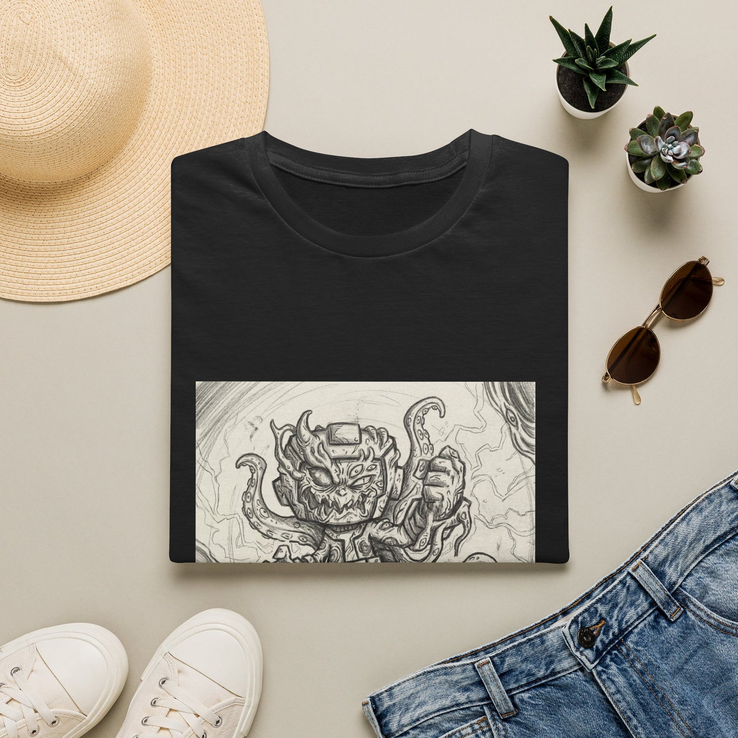 Cosmic Horror Kang — Variant Armor Tee (Pencil Sketch)