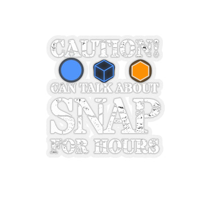 "Caution Can Talk Snap for Hours" Marvel Snap Kiss-Cut Stickers