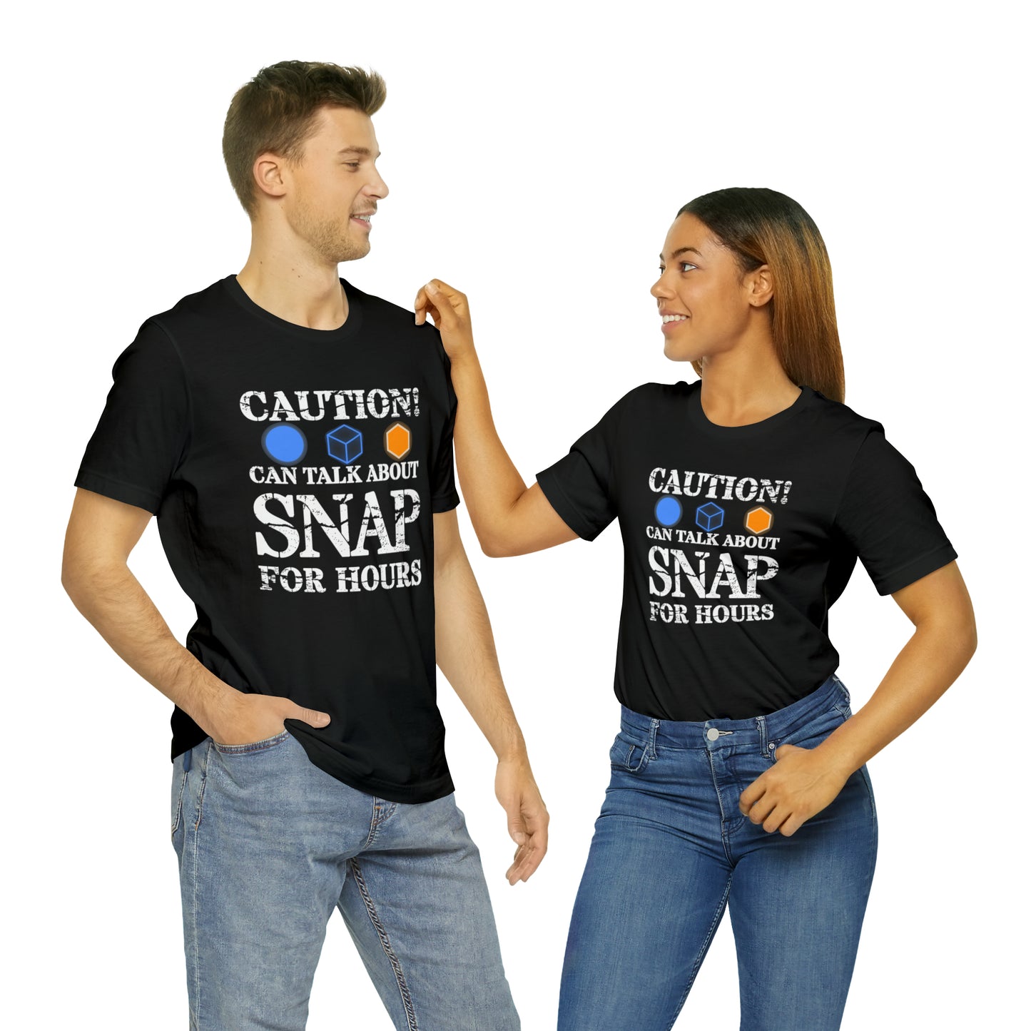 "Caution Can Snap All Day" Unisex Jersey Short Sleeve Tee