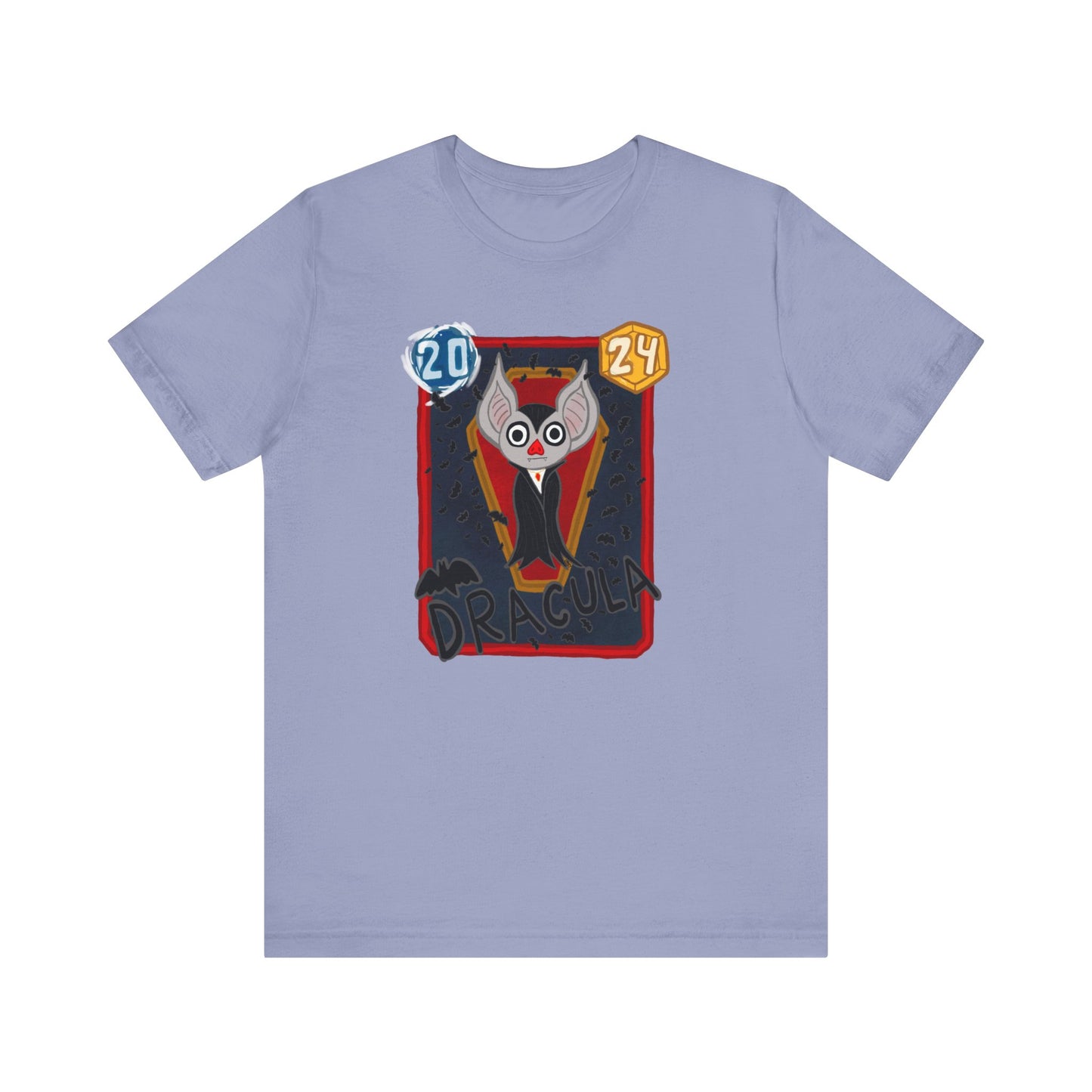 Snap Kang x Spooky Dino Marvel Snap inspired Dracula Card - Unisex Jersey Short Sleeve Tee