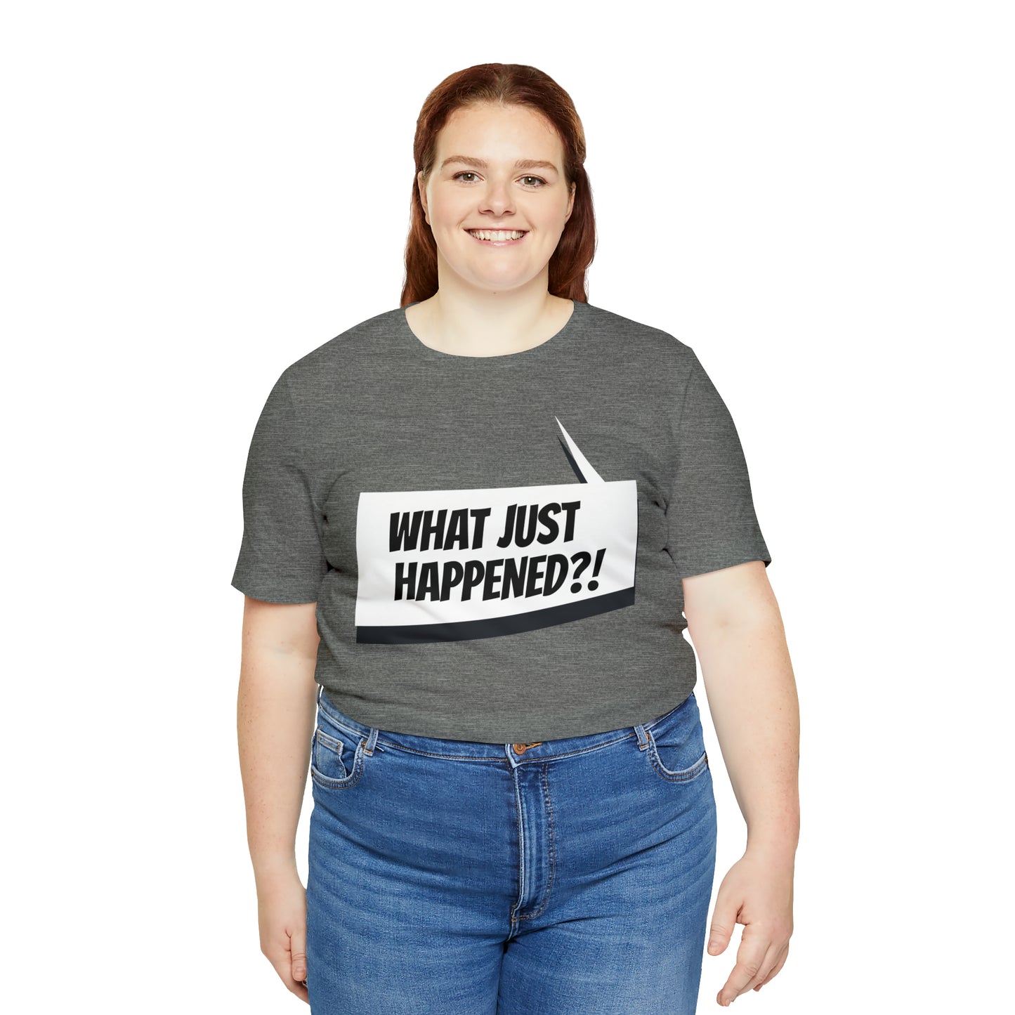 "what just happened?" Marvel Snap Unisex Jersey Short Sleeve Tee