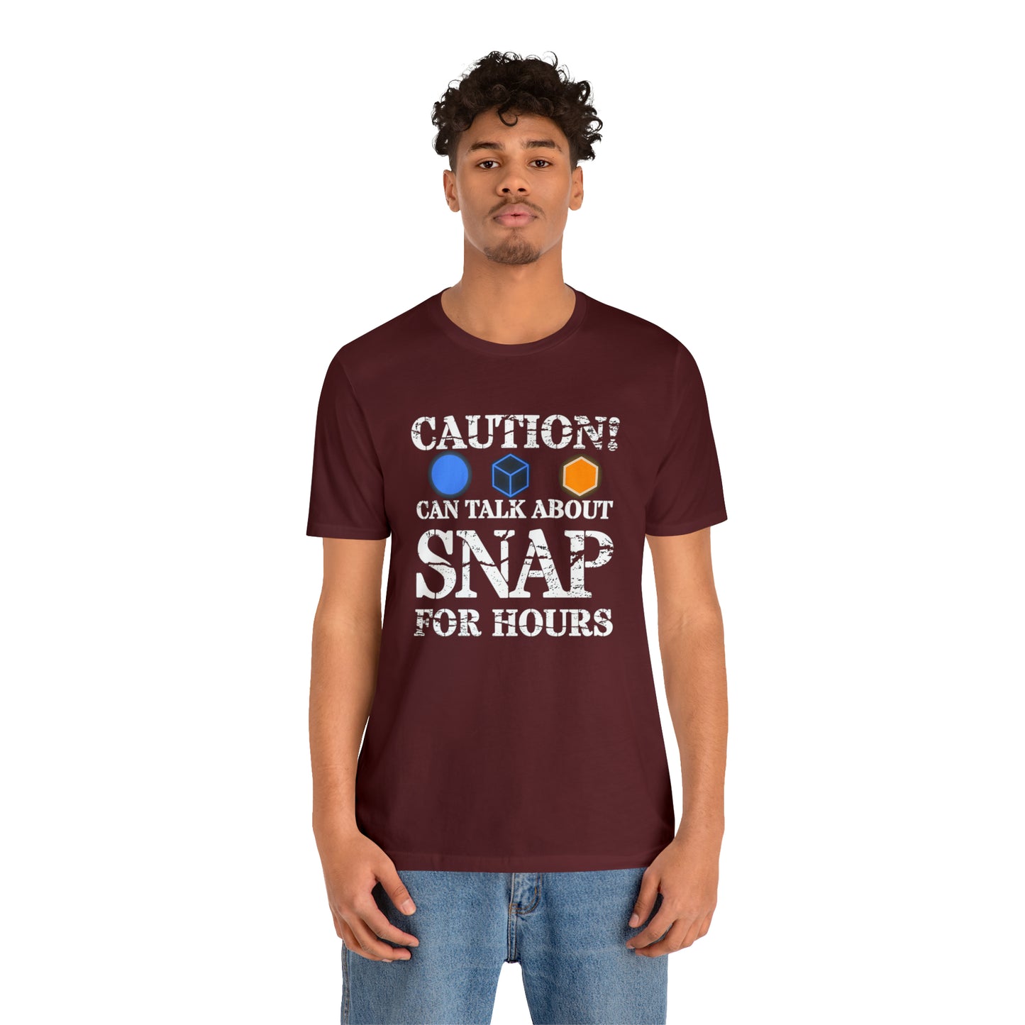 "Caution Can Snap All Day" Unisex Jersey Short Sleeve Tee