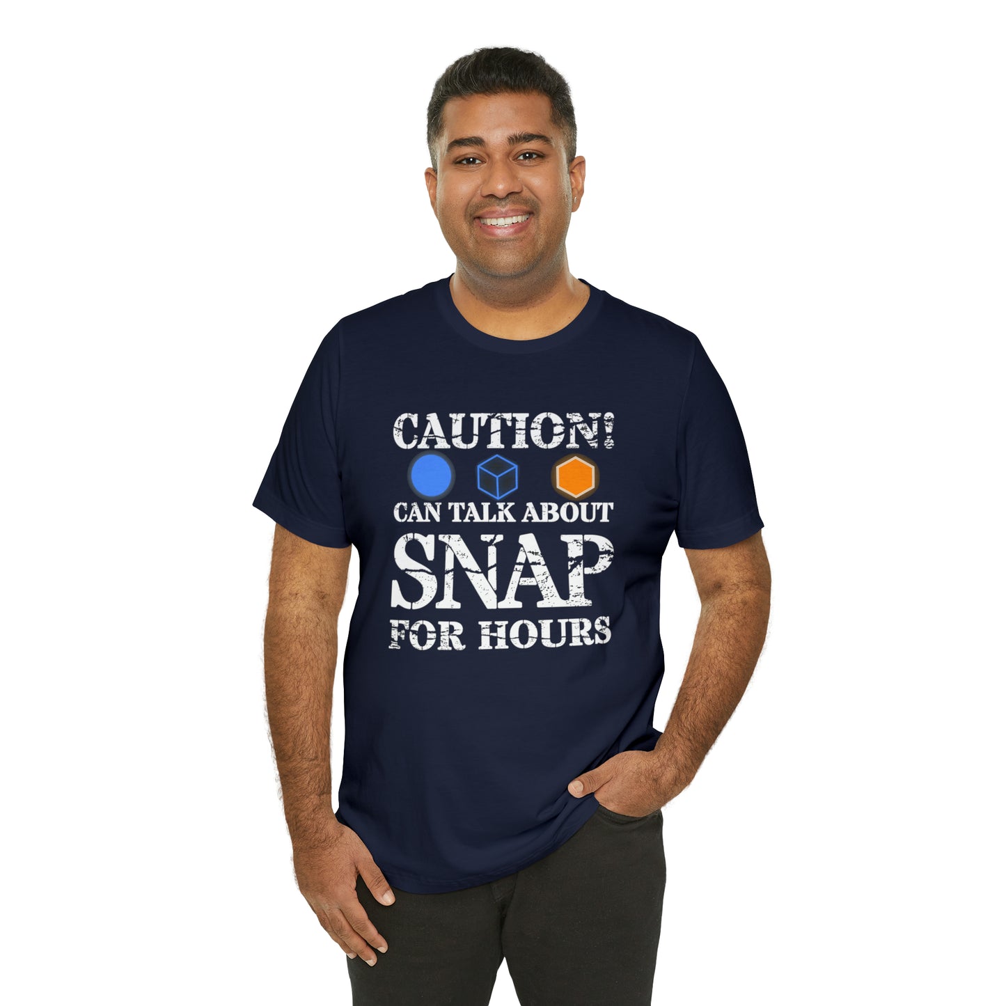 "Caution Can Snap All Day" Unisex Jersey Short Sleeve Tee