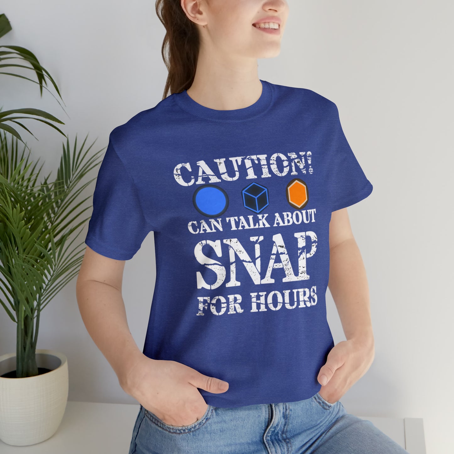 "Caution Can Snap All Day" Unisex Jersey Short Sleeve Tee